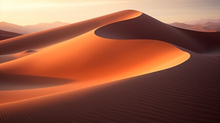 Fototapeta na wymiar Sands of Enchantment: Psychic Waves in the Desert Sunset