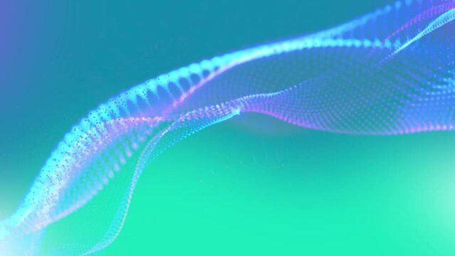 colorful gradation particle wave abstract background