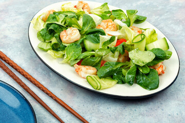Fresh seafood shrimp salad.