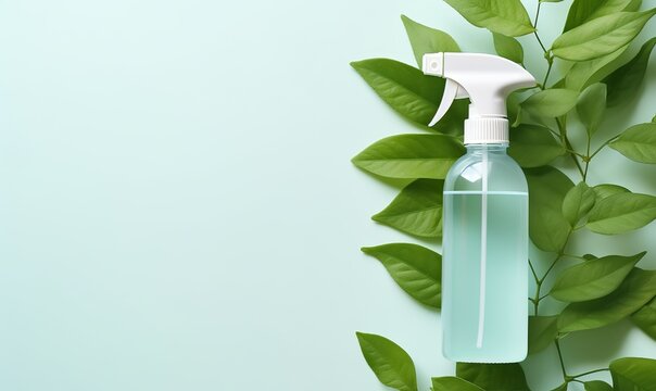 Spray Bottle Filled With Cleaning Solution