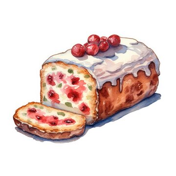 cake with strawberries
