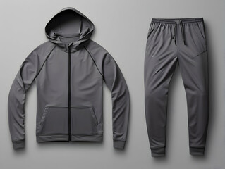 Body builder man fitness suit mockup, 3D man fitness suit mockup presentation, male gym and sport suit mockup, ai generated photo