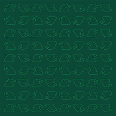Simple Christmas Hats Outline Pattern
