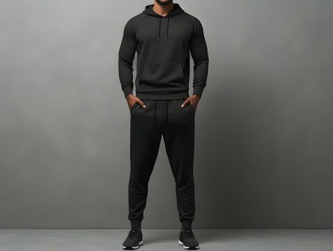 Body builder man fitness suit mockup, 3D man fitness suit mockup presentation, male gym and sport suit mockup, ai generated photo