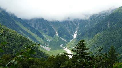 Fototapeta na wymiar C bu-Sangaku National Park, Japanese Alps, Nagano, Honshu Island, Japan
