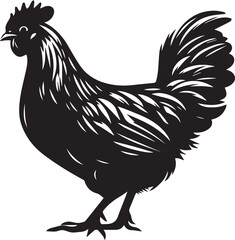Chicken Silhouettes Chicken EPS Vector Chicken Clipart