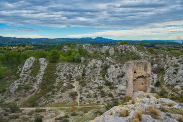 Fototapeta na wymiar Les Baux de Provence im Süden Frankreichs