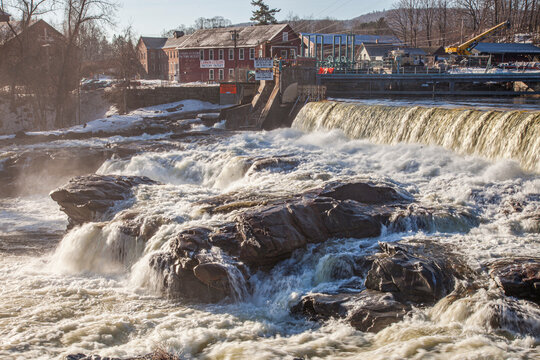 The Deerfield River in Shelburne Falls, Massachusetts
