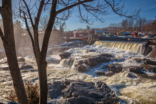 The Deerfield River in Shelburne Falls, Massachusetts