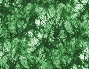Green and white tie dye or batik texture - abstract background. - obrazy, fototapety, plakaty