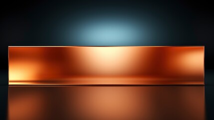 Obraz premium Copper Plate Top View Empty Shiny, Background Images, Hd Wallpapers, Background Image