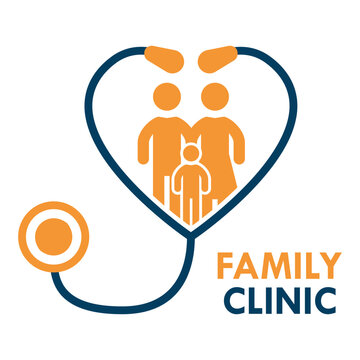 Gemeinschaftsarzt, Arzt für die ganze Familie, familienfreundlich - Logo, Icon, Symbol