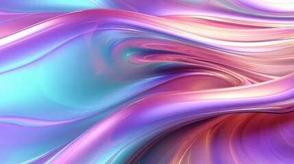 Fototapeta premium Abstract 3d design, iridescent background