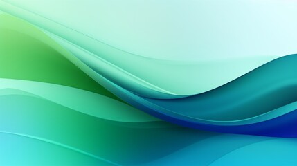 Fototapeta premium Green-Blue Wave Background