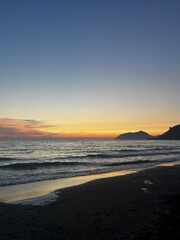 Sunset on the beach, Agios Gordios, Corfu, Greece