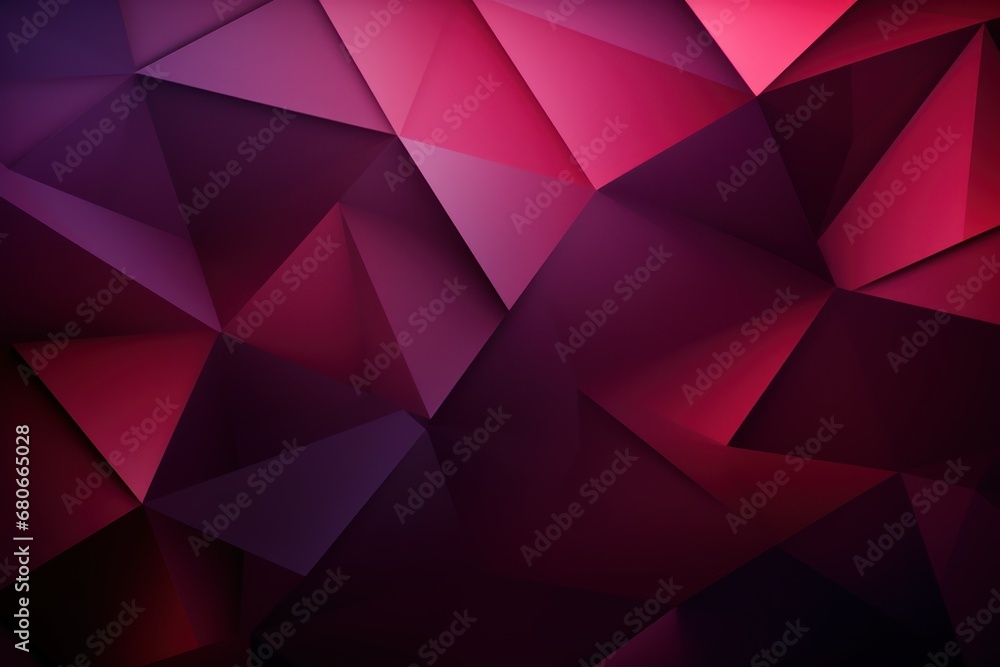 Aufkleber an abstract purple and pink polygonal background with a dark background the colors blend together to