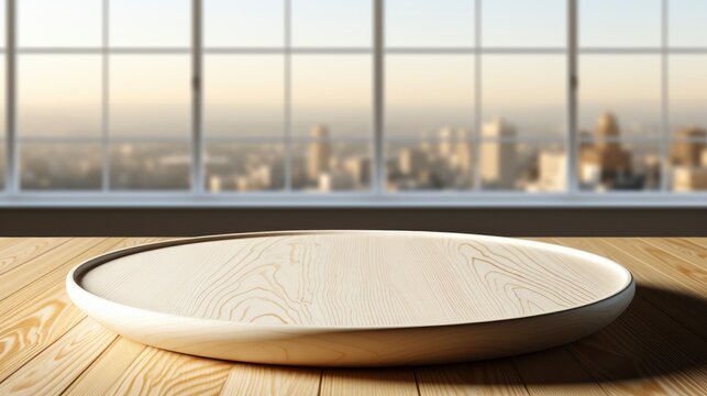 Empty Wooden Round Board On White, Background Images, Hd Wallpapers, Background Image
