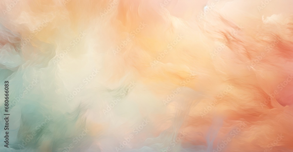 Poster a multicolored background with a blurry image of the sky and the ground in the foreground and a blur