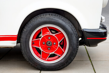 Naklejka premium Trabant car wheel