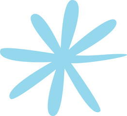 Snowflakes white ice crystal. Hand-drawn doodle style snowflakes, New Year's and christmas snow.