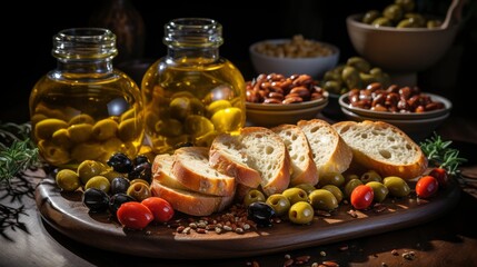 Italian Food Ingredients Vegetables Olive Oil, Background Images, Hd Wallpapers, Background Image