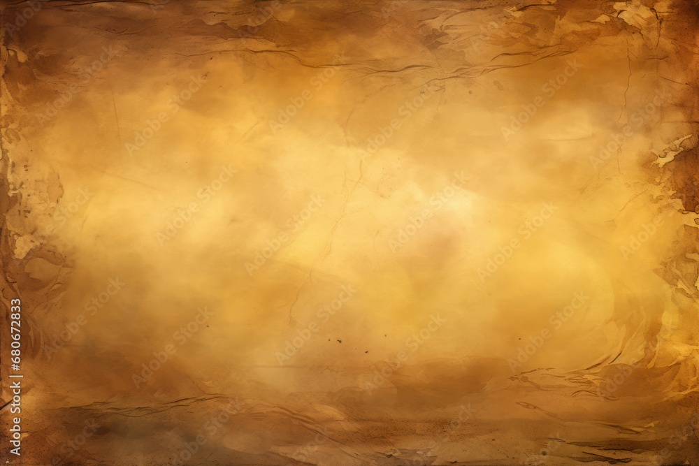 Poster a picture of a yellow and brown background with a grungy effect to the bottom of the picture and the