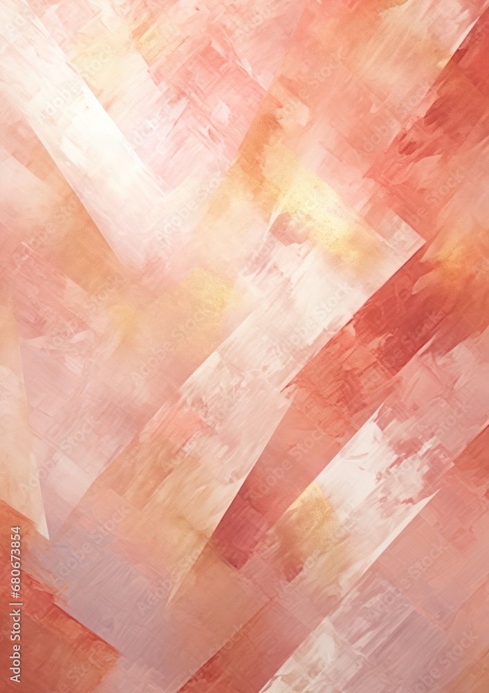 Poster a painting of a red and yellow background with a white and yellow stripe on the bottom of the image 