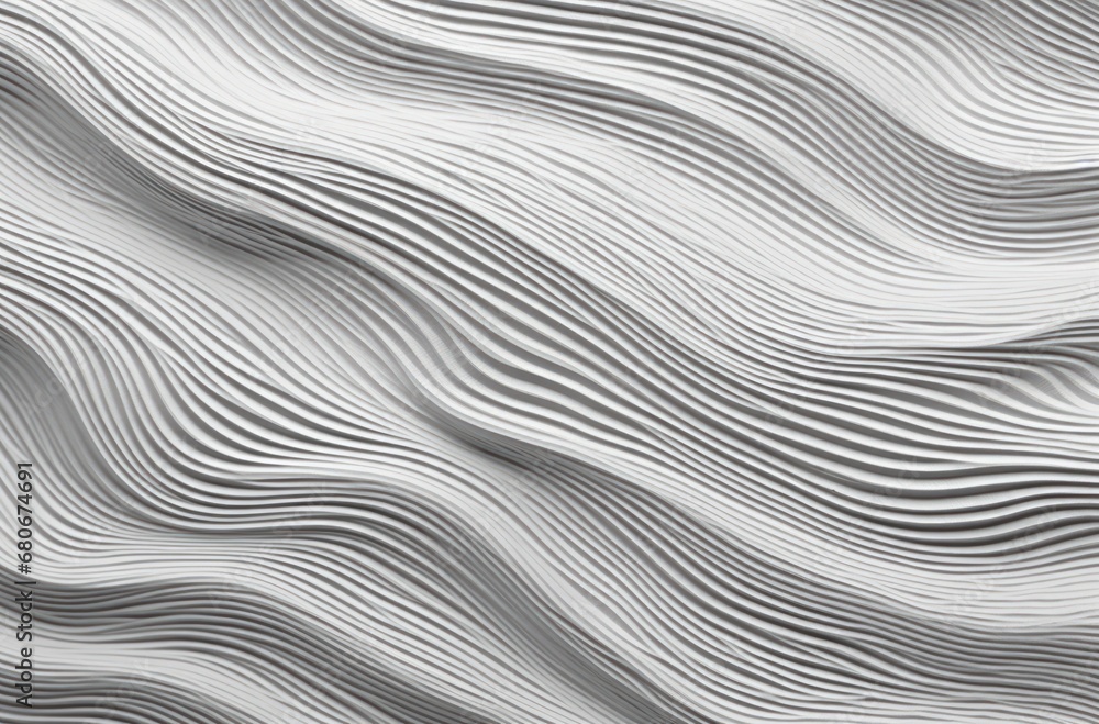Poster a white background with wavy lines in the shape of a wave on the surface of the surface of the surfa