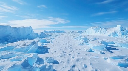 Fototapeta na wymiar Pristine beauty of the Antarctic ice labyrinth