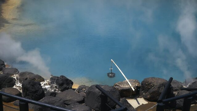 Hot spring Umi-Zigoku in Beppu, Oita, Japan