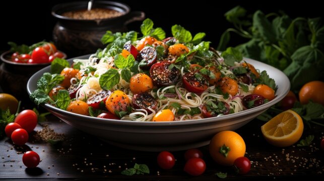 Stir Fry Noodles Vegetables Shrimps Black, Background Images, Hd Wallpapers, Background Image
