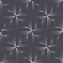 Obraz premium Luxury Geometric Seamless Pattern Trend Vector Dot Work Abstract Background. Endless Luxurious Geometry Graphic Abstraction Textile Design Repetitive Wallpaper. Halftone Loopable Art Illustration