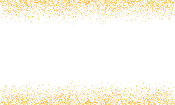 Shine gold dust, glowing sparkles golden dust particles, abstract luxury gold confetti border with glitter dust, abstract Christmas gold dust and glare background – stock vector
