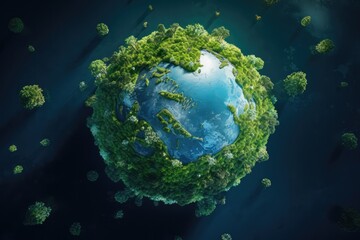 Obraz na płótnie Canvas Planet earth beauty, generative AI