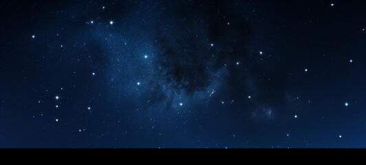 Amazing starry sky at night, AI Generative.