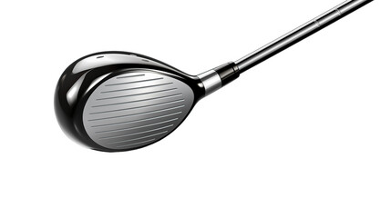 A Detailed View of a Golf Club isolated on transparent Background 