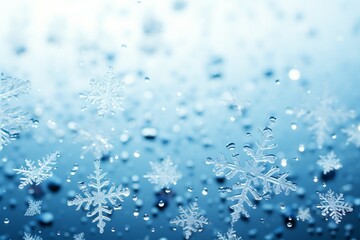 snowflakes gracefully decorating a winter wonderland Christmas snow light background