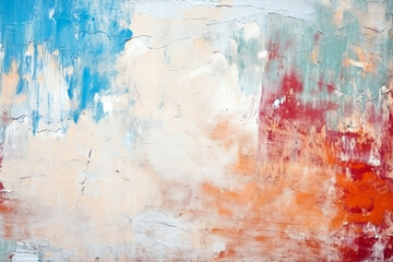 abstract background, colorful paint smudges on canvas