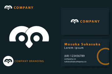 minimalist Logo Design Vector Template for a high-end brand personality. logo for business. internet. online shop. label or packaging.