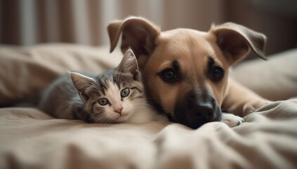 puppy and kitten