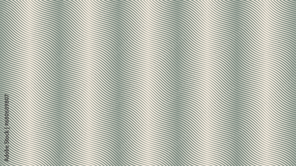 Poster parallel hatching wavy ripple lines halftone pattern abstract vector angled striped pale green textu