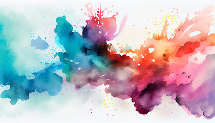 Watercolor background, abstract artwork, spalsh. AI generate