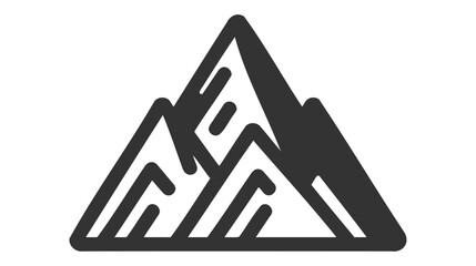 Mountain icon illustration isolated vector sign symbol