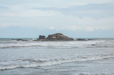 Small Desert Tropical Island in Indian ocean.