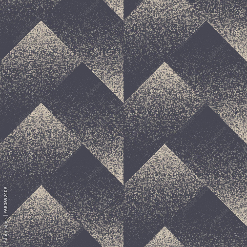 Poster modern split chevron seamless pattern trend vector dot work abstract background. creative geometric 