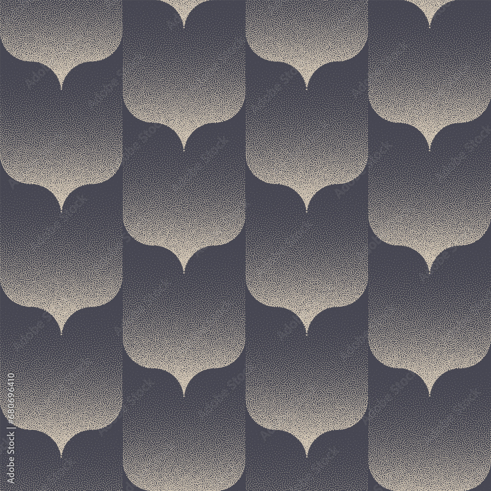 Poster unusual layered faded structure seamless pattern trend dot work vector abstract background. cozy sty