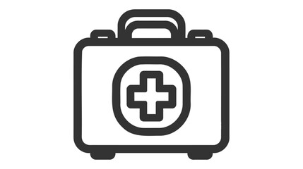 This First Aid Box icon is in Line style available to download as EPS 10