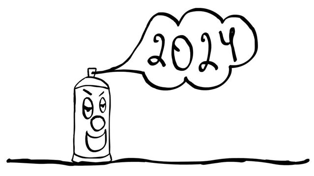 Animated Spray Can Writing 2024