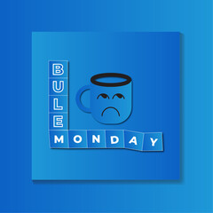  sad blue monday concept design