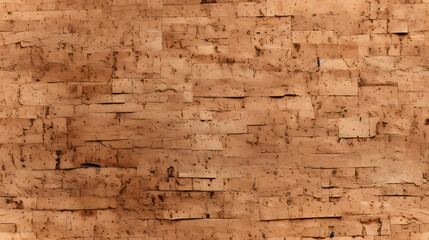 Soft organic look of cork wall texture, seamless texture